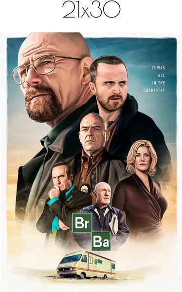 Изображение товара Постер Citydecor Во все тяжкие 10 (21x30)