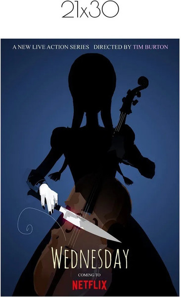 Изображение товара Постер Citydecor Wednesday 6 (21x30)