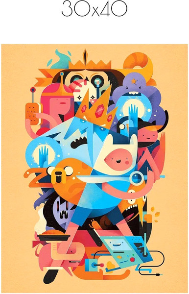 Изображение товара Постер Citydecor Время приключений 2 (30x40)