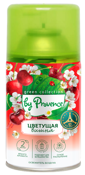 Изображение товара Сменный блок для освежителя воздуха Green Collection by Provence Цветущая вишня (250мл)