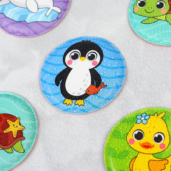 Изображение товара Набор стикеров для ванной Крошка Я Забавные животные / 9555615 (12шт)