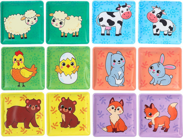 Изображение товара Набор стикеров для ванной Крошка Я Мамы и малыши / 9555612 (12шт)