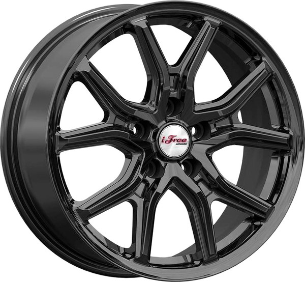 Изображение товара Литой диск iFree Страйк 17x6.5" 5x114.3мм DIA 66.6мм ET 37мм BK