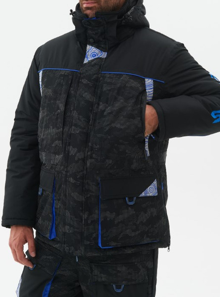 Изображение товара Костюм для охоты и рыбалки Huntsman Elbrus Reflect -45°C / 29017 (р.44-46/170-176, черный)