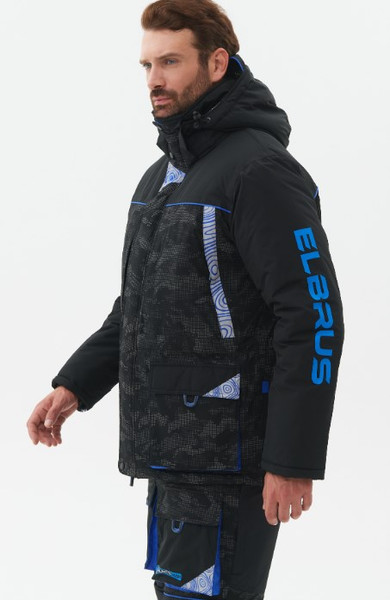 Изображение товара Костюм для охоты и рыбалки Huntsman Elbrus Reflect -45°C / 29017 (р.44-46/170-176, черный)