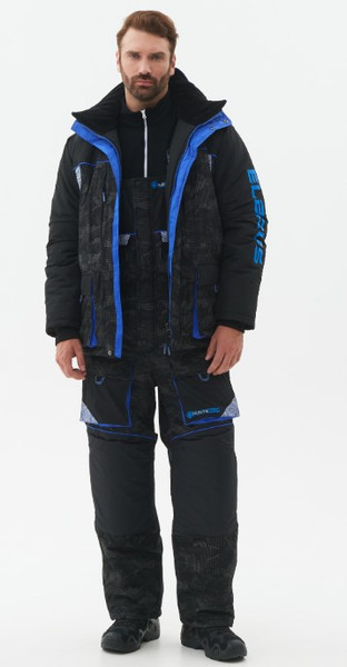 Изображение товара Костюм для охоты и рыбалки Huntsman Elbrus Reflect -45°C / 29017 (р.44-46/170-176, черный)