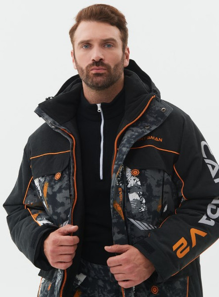 Изображение товара Костюм для охоты и рыбалки Huntsman Канада V2 -35°C КМФ 192 Исландия (р.52-54/170-176, черный)