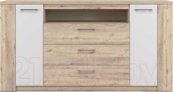 Изображение товара Тумба MySTAR Вирджиния 100.1802 (дуб бонифаций/белый)