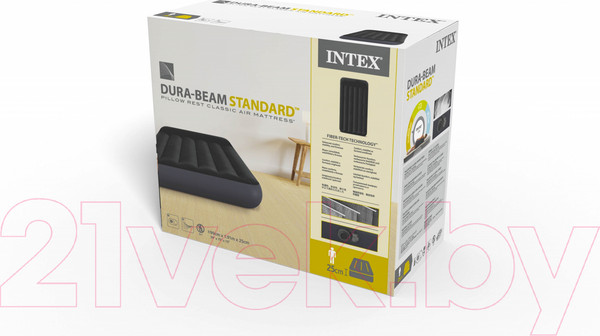 Изображение товара Надувной матрас Intex Twin Pillow Rest Classic 64146ND
