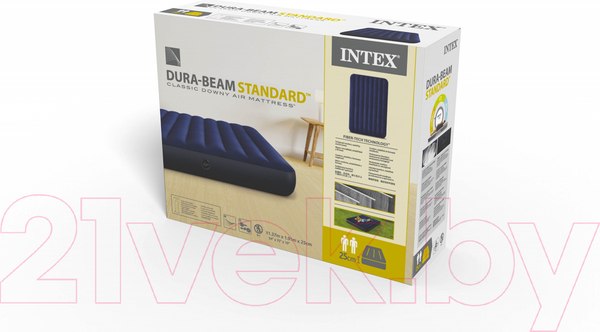 Изображение товара Надувной матрас Intex Classic Downy 64758