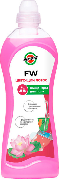 Изображение товара Чистящее средство для пола Sipom Flor Wash Цветущий лотос (1л)