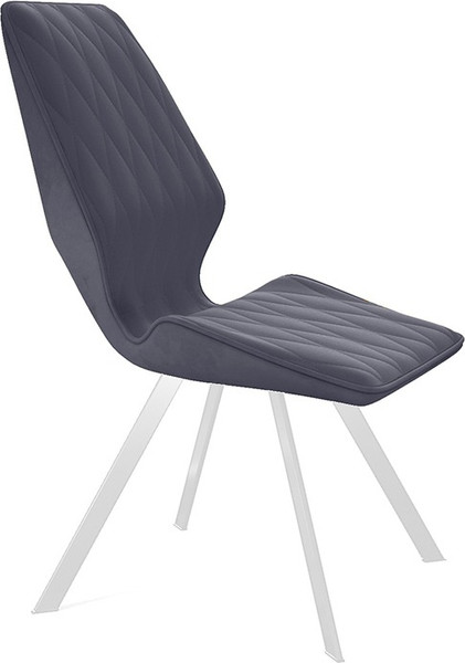 Изображение товара Стул ТриЯ Матэо (белый муар/микровелюр Brendy Graphite)