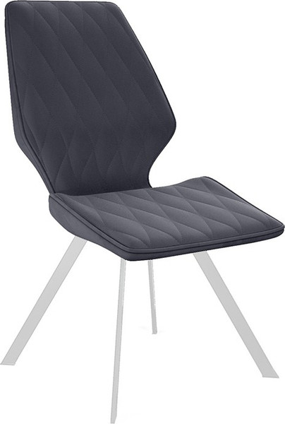 Изображение товара Стул ТриЯ Матэо (белый муар/микровелюр Brendy Graphite)