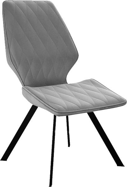 Изображение товара Стул ТриЯ Матэо (черный муар/микровелюр Brendy Grey)