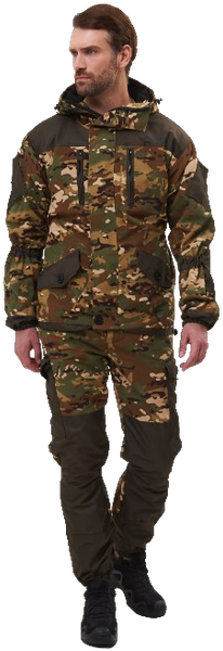 Изображение товара Костюм для охоты и рыбалки Huntsman Горка 5 -5°С Мультикам/Хаки Cat's Eye/Смесовая Рипстоп (р.44-46/182-188)