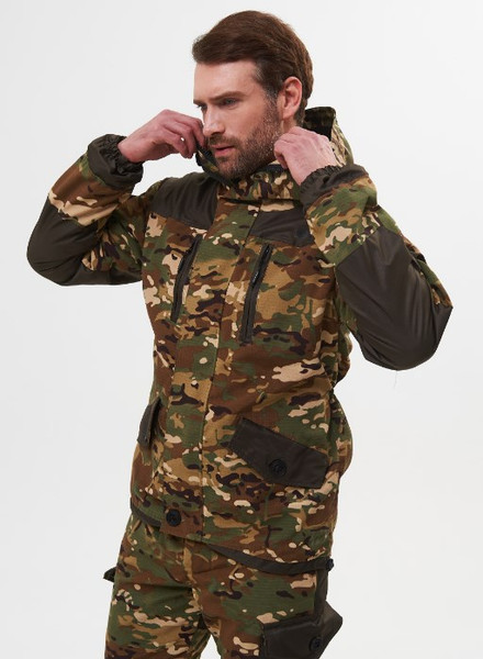 Изображение товара Костюм для охоты и рыбалки Huntsman Горка 5 -5°С Мультикам/Хаки Cat's Eye/Смесовая Рипстоп (р.44-46/182-188)