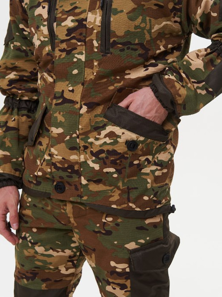 Изображение товара Костюм для охоты и рыбалки Huntsman Горка 5 -5°С Мультикам/Хаки Cat's Eye/Смесовая Рипстоп (р.44-46/182-188)