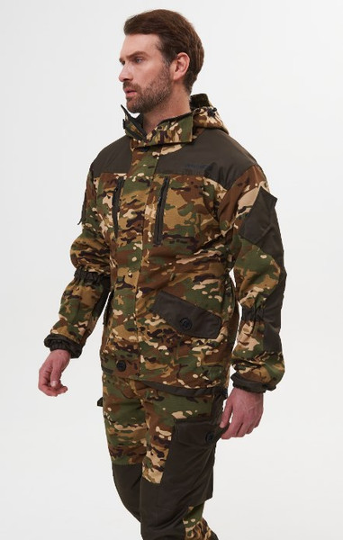 Изображение товара Костюм для охоты и рыбалки Huntsman Горка 5 -5°С Мультикам/Хаки Cat's Eye/Смесовая Рипстоп (р.44-46/182-188)