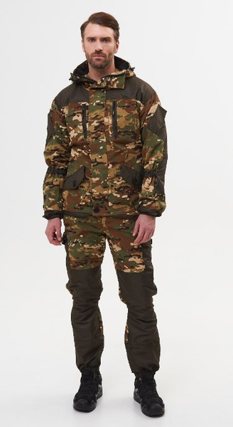 Изображение товара Костюм для охоты и рыбалки Huntsman Горка 5 -5°С Мультикам/Хаки Cat's Eye/Смесовая Рипстоп (р.44-46/182-188)