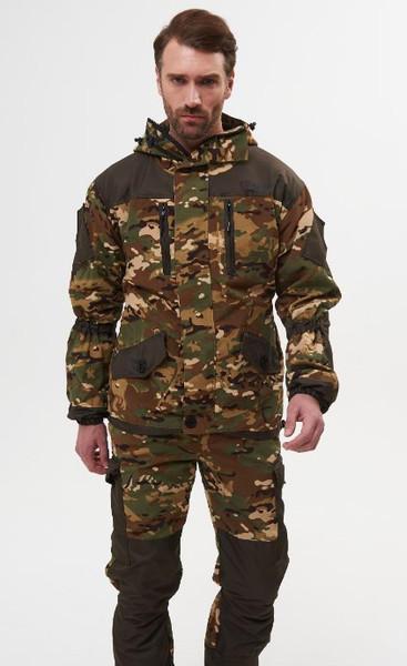 Изображение товара Костюм для охоты и рыбалки Huntsman Горка 5 -5°С Мультикам/Хаки Cat's Eye/Смесовая Рипстоп (р.44-46/182-188)