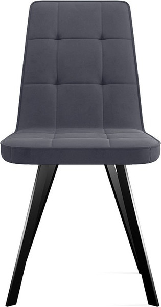 Изображение товара Стул ТриЯ Рони (черный муар/микровелюр Brendy Graphite)