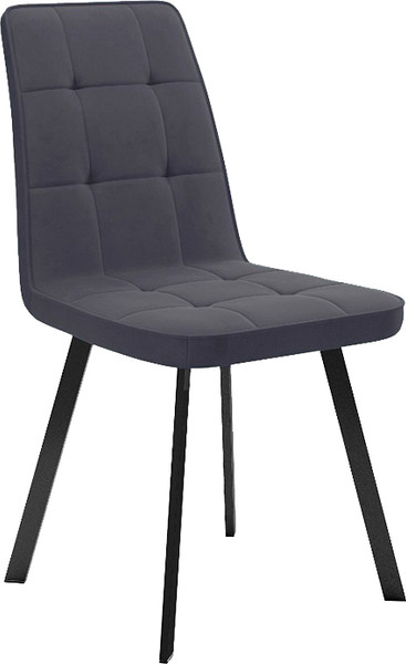 Изображение товара Стул ТриЯ Рони (черный муар/микровелюр Brendy Graphite)