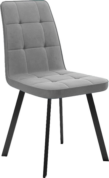 Изображение товара Стул ТриЯ Рони (черный муар/микровелюр Brendy Grey)