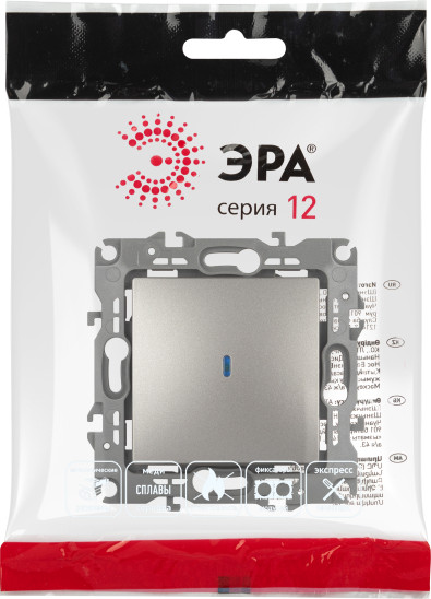 Изображение товара Выключатель ЭРА 12-1102-16/ Б0065718 (титан)