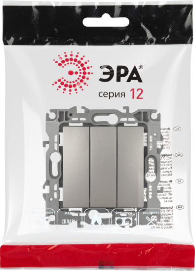 Изображение товара Выключатель ЭРА 12-1107-16 / Б0065703 (титан)