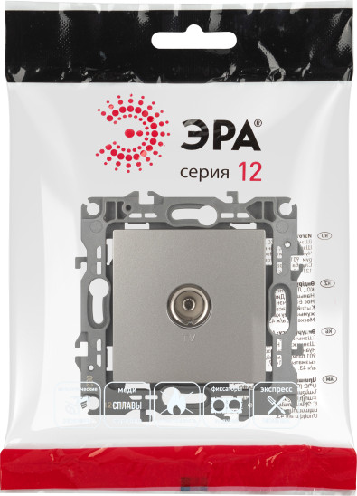 Изображение товара Розетка ЭРА 12-3101-16 / Б0065717 (титан)