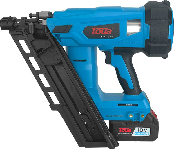 Изображение товара Аккумуляторный гвоздезабиватель Toua DCFN3490