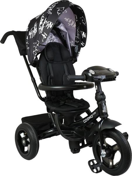 Изображение товара Трехколесный велосипед с ручкой CosmoRide LX-01ED (черный)