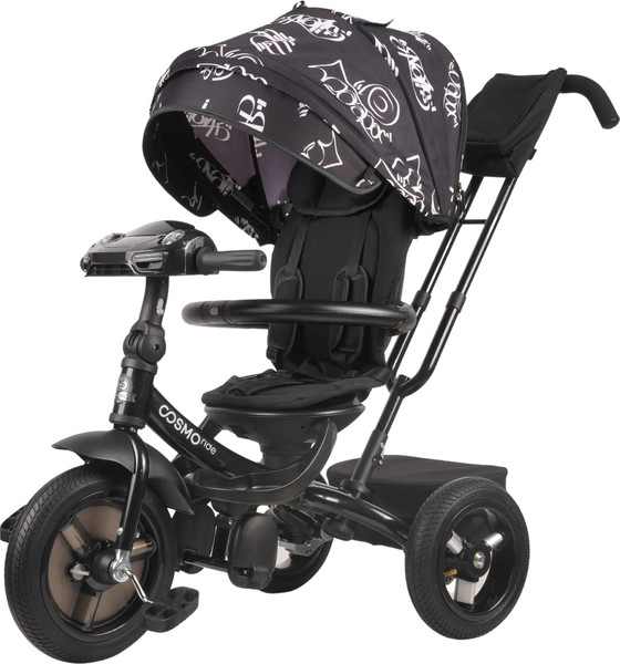 Изображение товара Трехколесный велосипед с ручкой CosmoRide LX-01ED (черный)