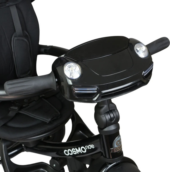 Изображение товара Трехколесный велосипед с ручкой CosmoRide LX-01ED (черный)