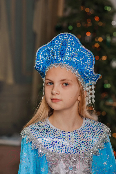 Изображение товара Костюм карнавальный Пуговка Снегурочка Сударушка / 3016 к-20 (р.122-64)