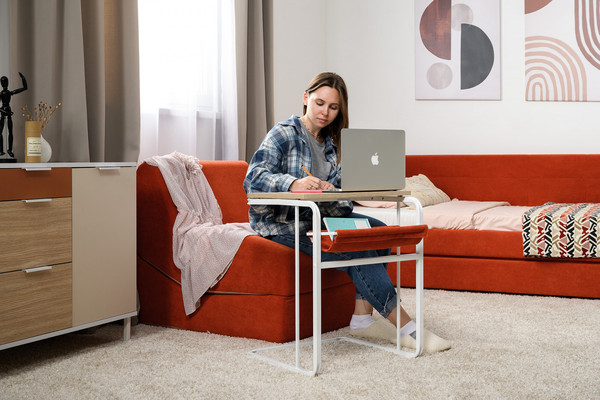 Изображение товара Приставной столик Mobi Марвэл 12.122 (плэйн/Epic 45 terra/белый)