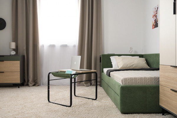 Изображение товара Приставной столик Mobi Марвэл 12.122 (плэйн/Epic 70 moss/черный)