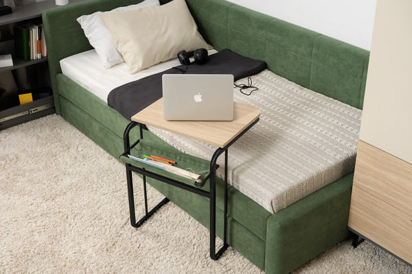 Изображение товара Приставной столик Mobi Марвэл 12.122 (плэйн/Epic 70 moss/черный)