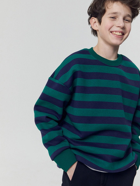 Изображение товара Свитшот детский Mark Formelle 123437/1 (р.122-60, сине-зеленая полоска)