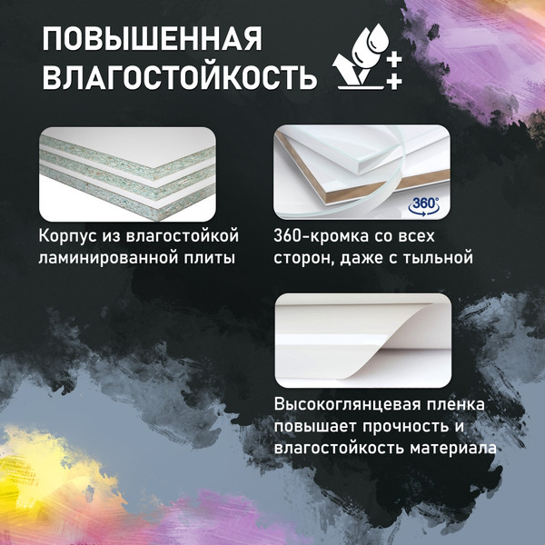 Изображение товара Тумба под умывальник Doratiz Вальс 50 / 9908.177  (белый)