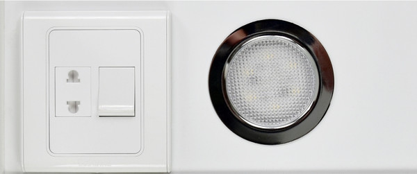 Изображение товара Шкаф с зеркалом для ванной Doratiz Вальс 60 R / 2711.153 (белый, с подсветкой)