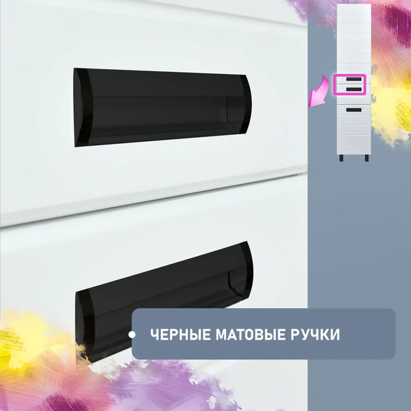 Изображение товара Шкаф-пенал для ванной Doratiz Вальс 40 R / 2712.397 (напольный, белый)