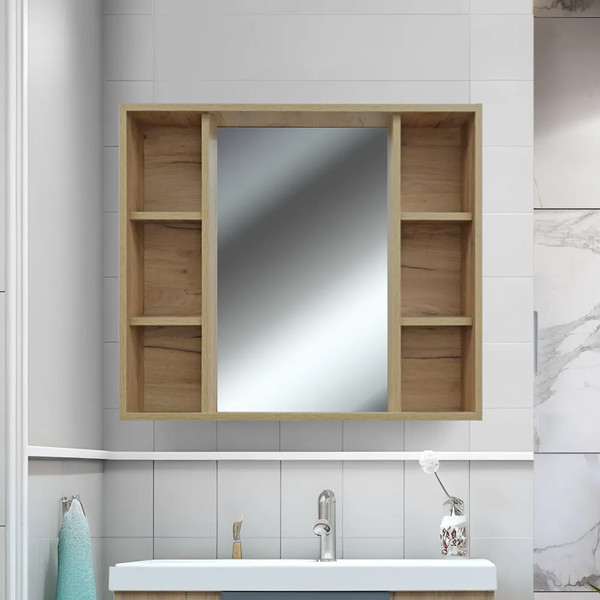 Изображение товара Шкаф с зеркалом для ванной Doratiz Лофт 80 / 2711.174