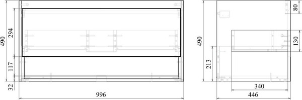 Изображение товара Тумба под умывальник Toppus Batiste 100 / 9711.024