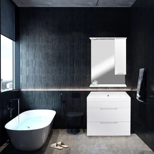 Изображение товара Шкаф с зеркалом для ванной Toppus Satin 60 / 2911.012