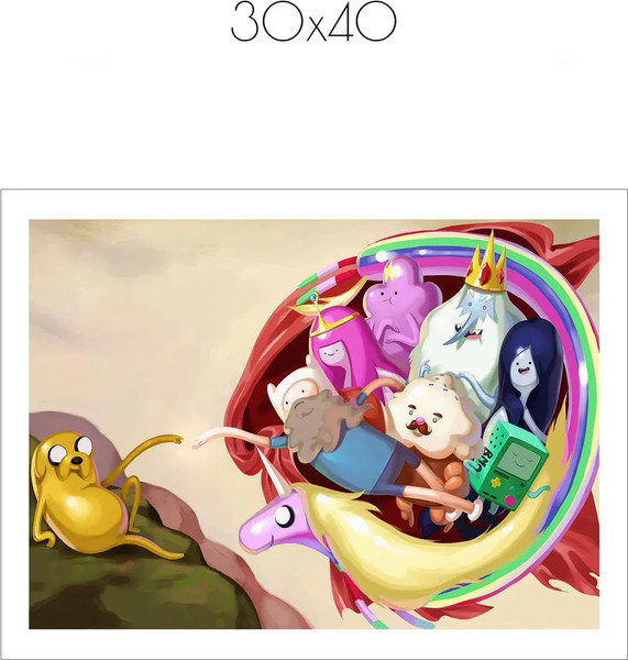 Изображение товара Постер Citydecor Время приключений 4 (30x40)