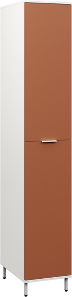 Изображение товара Шкаф-пенал Mobi Марвэл 16.316.02 (белый PE шагрень/безмолвная пустыня К514 SU)