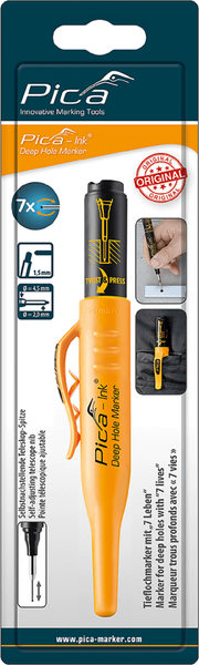 Изображение товара Маркер строительный Pica Для глубоких отверстий Ink / 150/46/SB (черный)