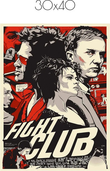 Изображение товара Постер Citydecor Бойцовский клуб 7 (30x40)