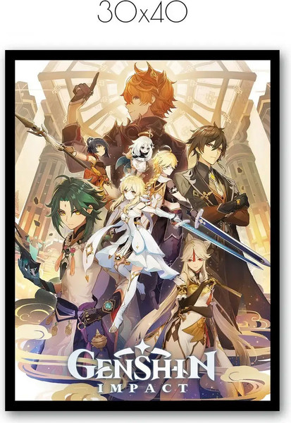 Изображение товара Постер Citydecor Genshin 4 (30x40)